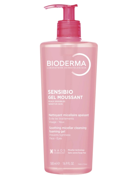 Bioderma Sensibio Gel moussant flacon pompe 500 ml