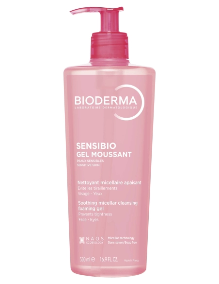 Bioderma Sensibio Gel moussant flacon pompe 500 ml