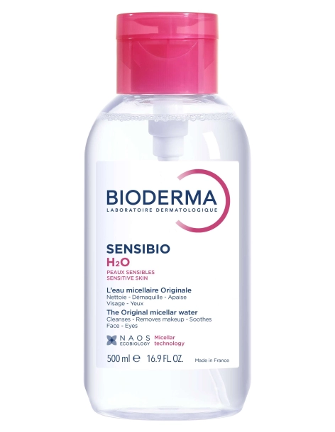 Bioderma Sensibio H2O 500 ml  avec pompe inversée