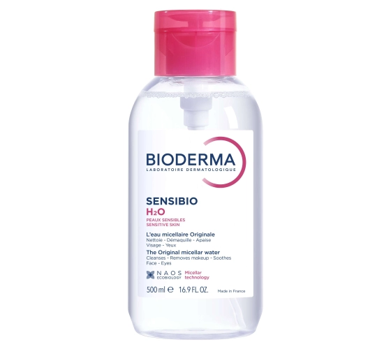 Bioderma Sensibio H2O 500 ml  avec pompe inversée