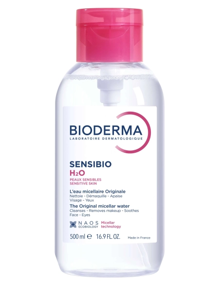 Bioderma Sensibio H2O 500 ml  avec pompe inversée