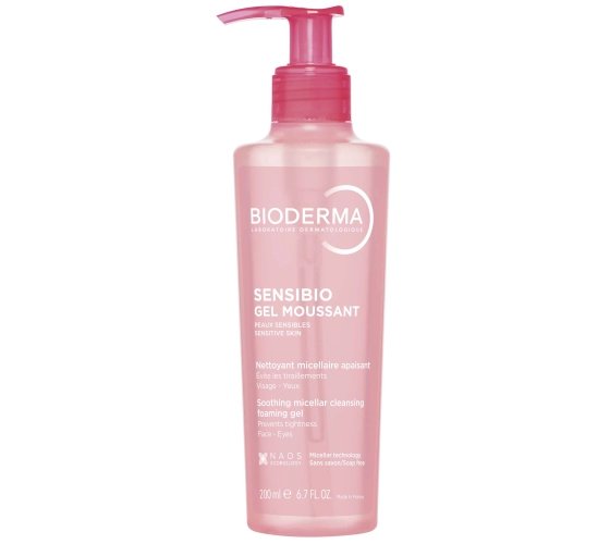 Bioderma Sensibio Gel moussant flacon pompe 200 ml