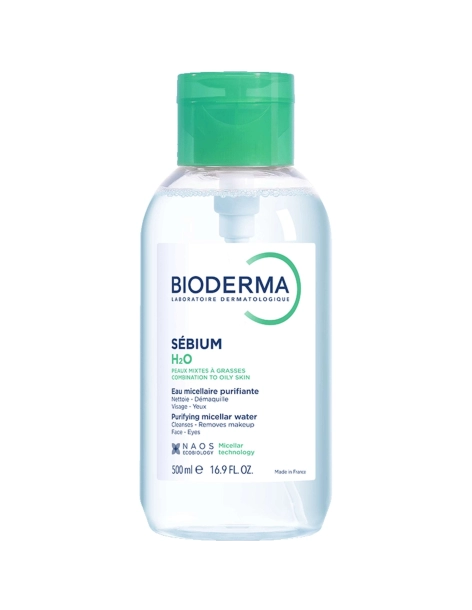 Bioderma Sébium H20 Flacon  pompe inversée 500ml