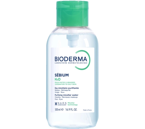 Bioderma Sébium H20 Flacon  pompe inversée 500ml