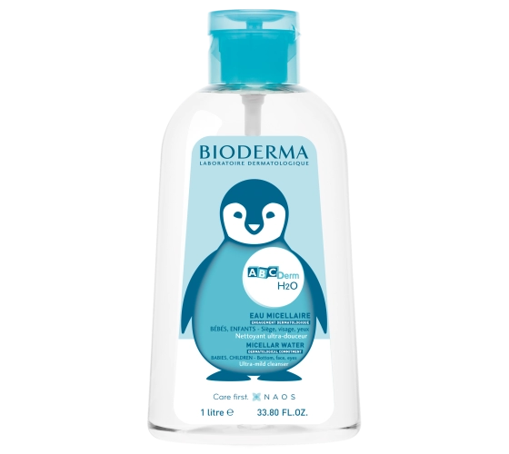 Bioderma Abcderm H2O Flacon pompe inversée 1 litre