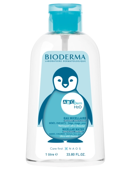 Bioderma Abcderm H2O Flacon pompe inversée 1 litre