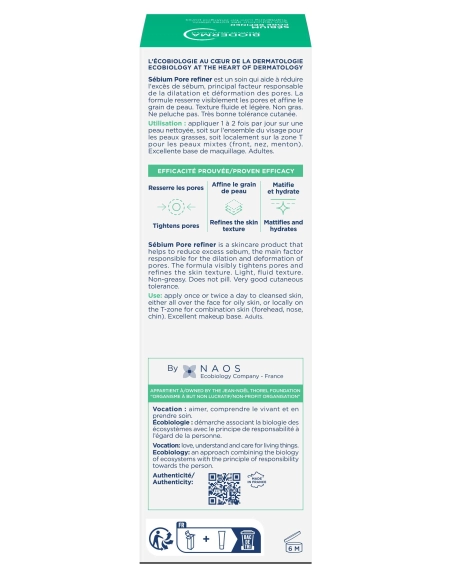 BIODERMA SEBIUM PORE REFINER Tube 30ML  (copie)