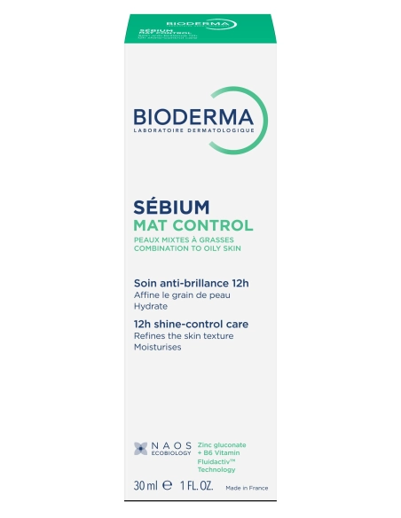 Bioderma Sébium Mat Control – Soin hydratant anti-brillance – 30 ml