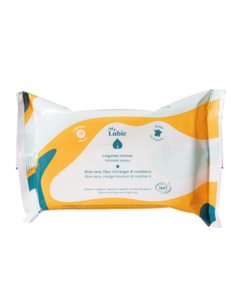 My Lubie Lingettes Intimes Biodégradables – 14 lingettes