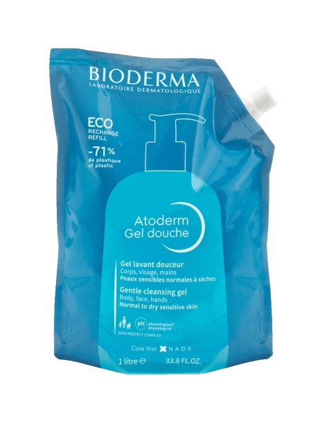 Bioderma Atoderm Gel Douche – Éco-Recharge 1 L