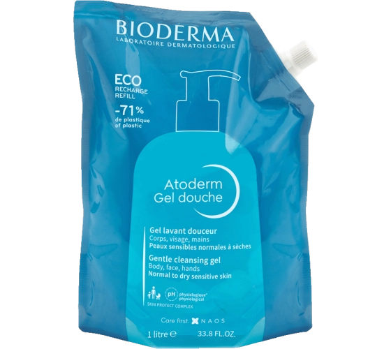 Bioderma Atoderm Gel Douche – Éco-Recharge 1 L