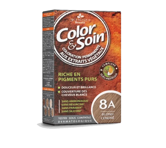COLOR & SOIN 8A - BLOND CENDRÉ