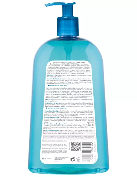 Atoderm Gel douche Flacon pompe 1 litre