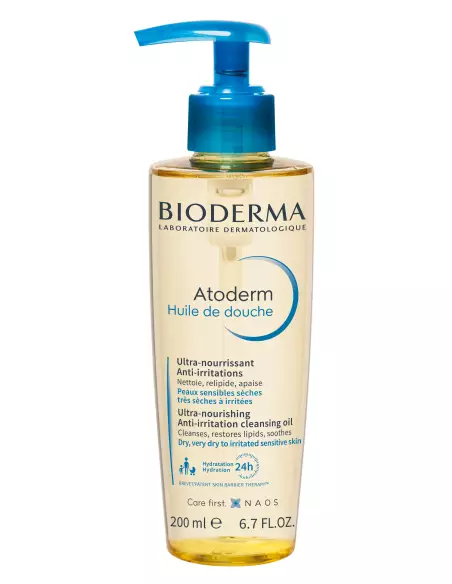 Bioderma Atoderm Huile de douche flacon pompe 200ml