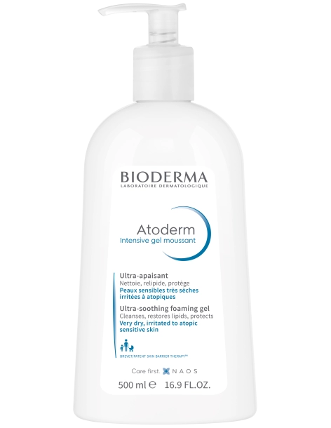 Bioderma Atoderm Intensive gel moussant Flacon pompe 500ml