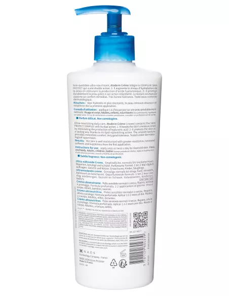 Atoderm Crème Flacon pompe 500ml