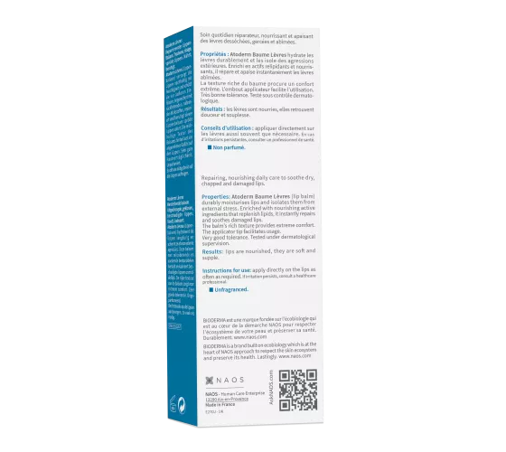 Bioderma Baume lèvres Atoderm Tube 15ml