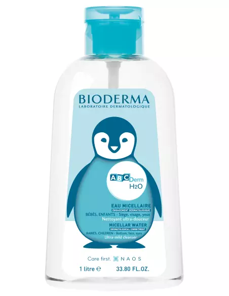 H2O Abcderm  Flacon pompe inversée 1 litre