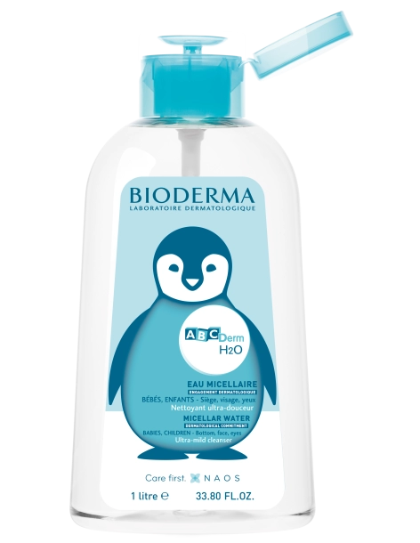 Abcderm H2O Flacon pompe inversée 1 litre 2