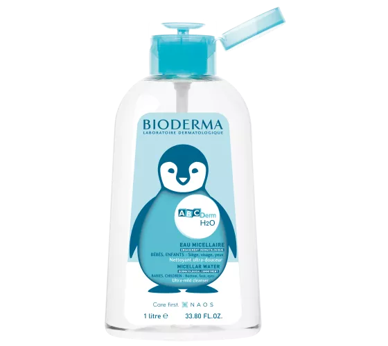 H2O Abcderm  Flacon pompe inversée 1 litre