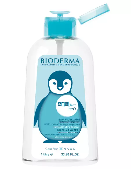 H2O Abcderm  Flacon pompe inversée 1 litre