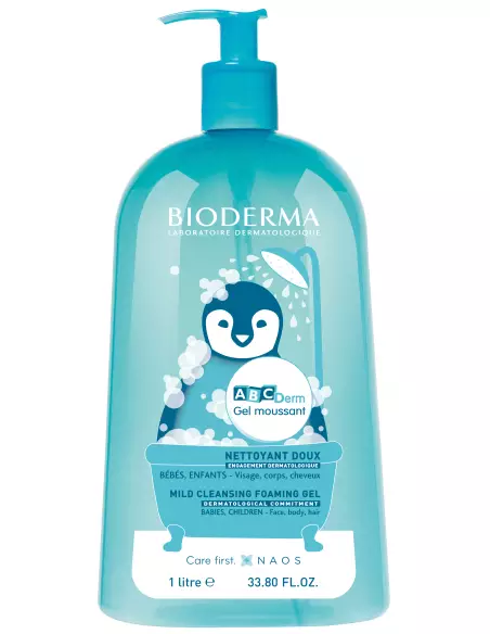 Bioderma Abcderm Moussant flacon pompe 1 Litre