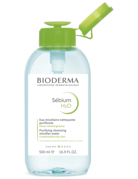 Bioderma Sébium H20 Flacon  pompe inversée 500ml