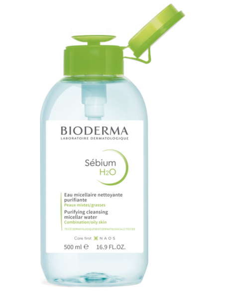 Bioderma Sébium H20 Flacon  pompe inversée 500ml