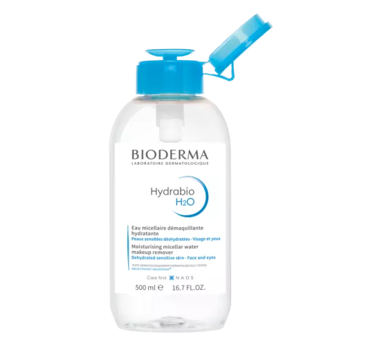 Bioderma Hydrabio H2O Flacon 500ml pompe inversée