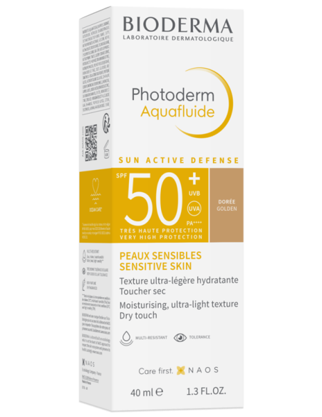 Photoderm  Aquafluide  Doré Tube 40ml SPF 50+