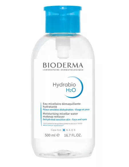 Bioderma Hydrabio H2O Flacon 500ml pompe inversée