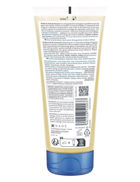 Atoderm Huile de douche tube 100ml 2