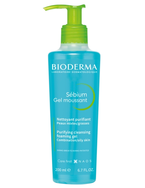 Bioderma Sébium Moussant Flacon pompe 200 ml