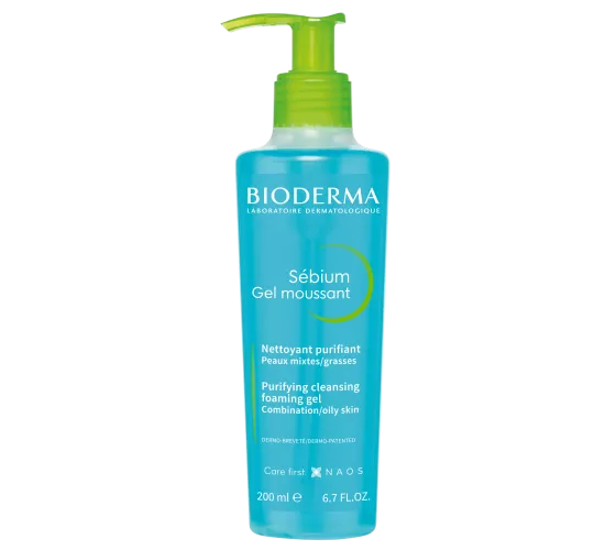 Bioderma Sébium Moussant Flacon pompe 200 ml