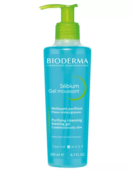 Bioderma Sébium Moussant Flacon pompe 200 ml
