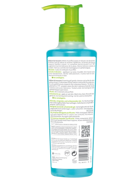 Bioderma Sébium Moussant Flacon pompe 200 ml 2