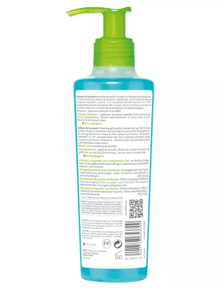 Bioderma Sébium Moussant Flacon pompe 200 ml