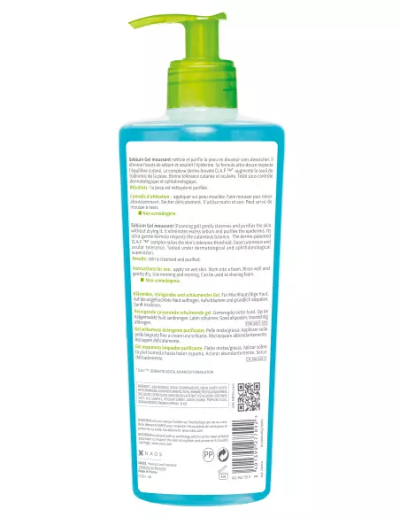 Sébium Moussant Flacon pompe 500 ml