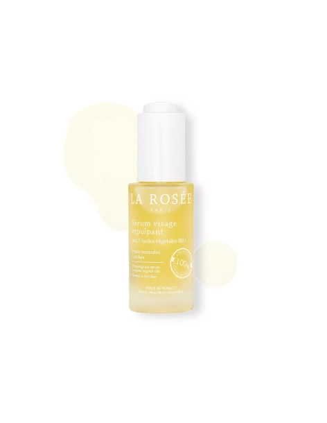 La Rosée Replumping Facial Serum with 5 ORGANIC plant...