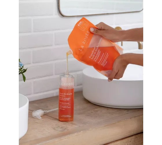 ECORECHARGE HUILE DE DOUCHE LAVANTE A L'HUILE...