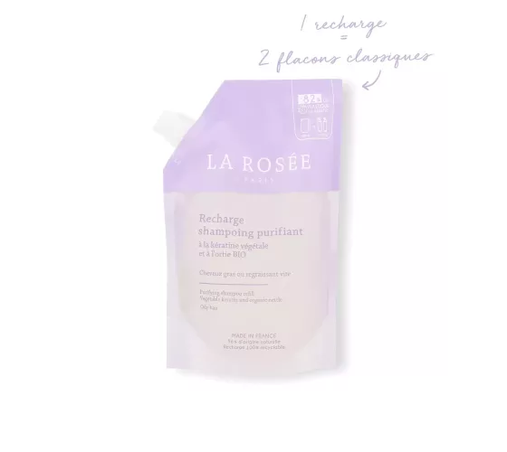 La Rosée Ecorecharge Shampoing Purifiant  400mL