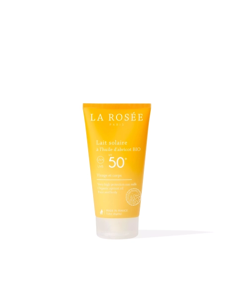 LAIT SOLAIRE À L'HUILE D'ABRICOT BIO SPF50+ 150ML