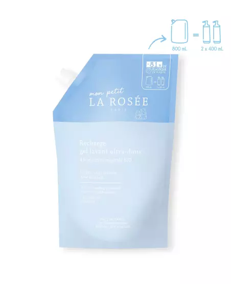 MPLR ECORECHARGE GEL LAVANT ULTRA-DOUX À LA GLYCÉRINE VÉGÉTALE BIO 800ML