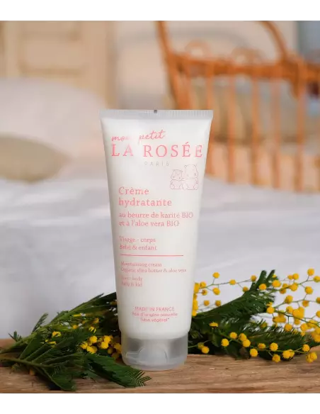 Mon petit La Rosée moisturising cream with organic shea butter and organic aloe vera 200ml