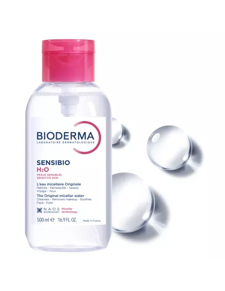 Bioderma Sensibio H2O 500 ml pompe inversée