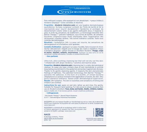 Bioderma Atoderm Intensive Pain dermatologique...