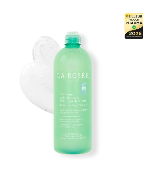 La Rosée gel nettoyant anti imperfections au zinc et...
