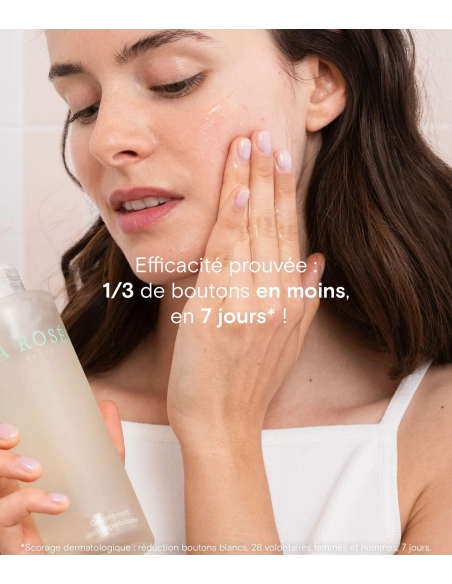 La Rosée anti-imperfection cleansing gel with zinc and organic fruit acids