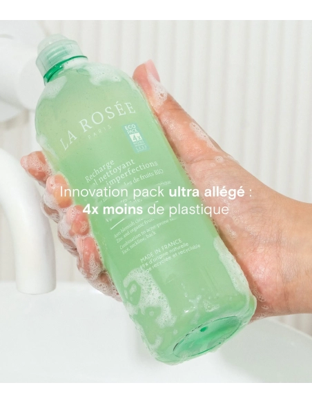 La Rosée anti-imperfection cleansing gel with zinc and organic fruit acids