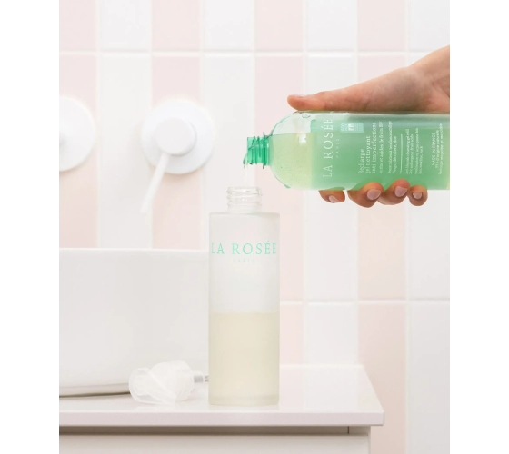 La Rosée Empty refillable glass bottle for...